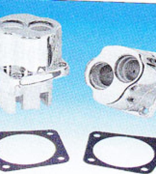 Set blocchetti punterie disassati cromati per Harley stile Evolution