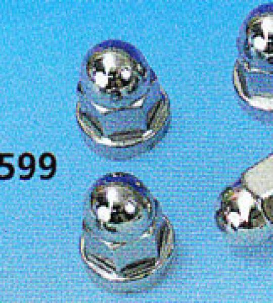 Set dadi acorn cromati per base cilindro per Harley Big Twin Evolution dal 1978 al 1984