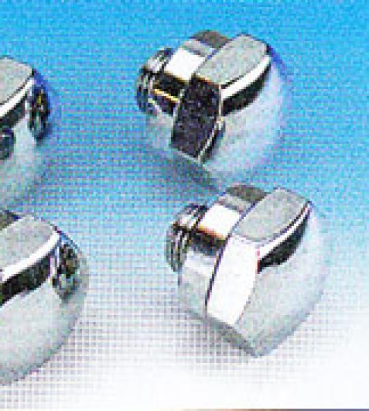 Set 4 bulloni cromati finali per alberi bilanceri per Harley Sportster 1971-1985 e Shovelhead 1971-1984