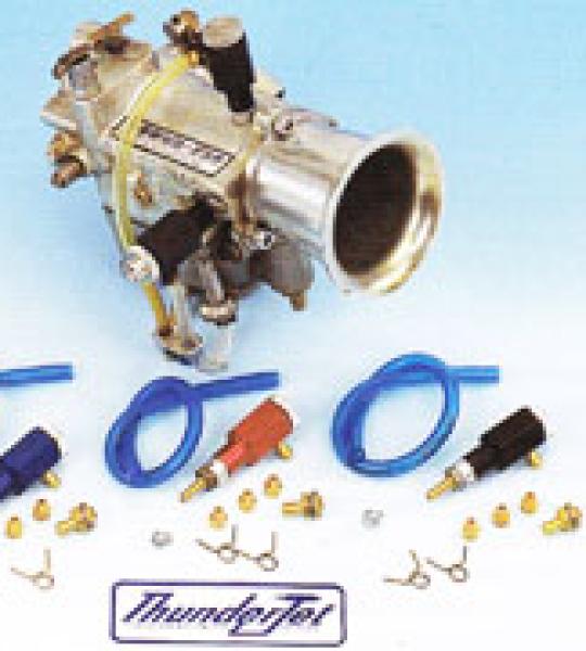 Kit thunderjet rosso anodizzato per carburatori S&S SuperB, D, E e G, Bendix/Zenith e Keihin