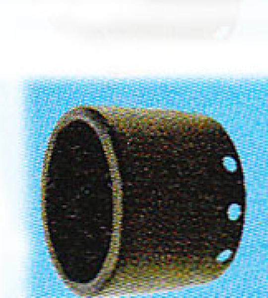 Tappo finale Rolled nero con finitura ceramica Supertrapp serie Elite e Kerker Serie SE