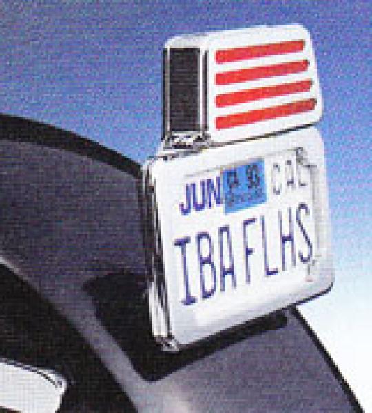 Porta targa senza fanale montaggio su parafango