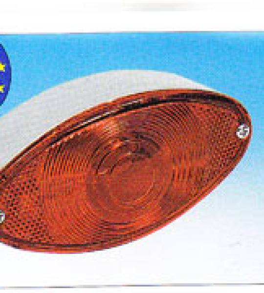 Lente rossa per Fanale posteriore cromato Cat Eye con approvazione EU