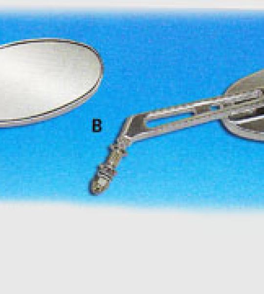 Specchio sx cromato ovale Retro Vision per Harley Davidson