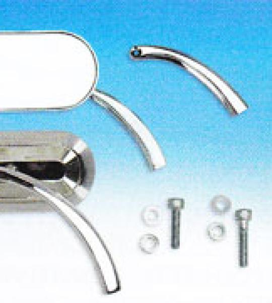 Specchio dx/sx Slim line stile piramidale per Harley Davidson