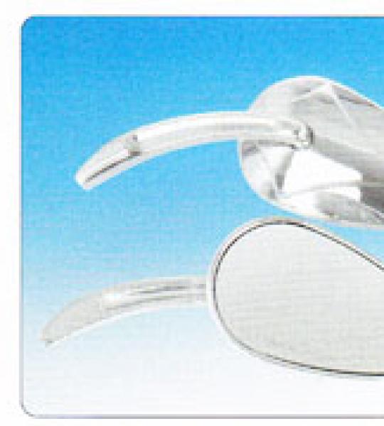 Specchio sx cromato, stelo in accio con logo diamante sul retro per Harley Davidson