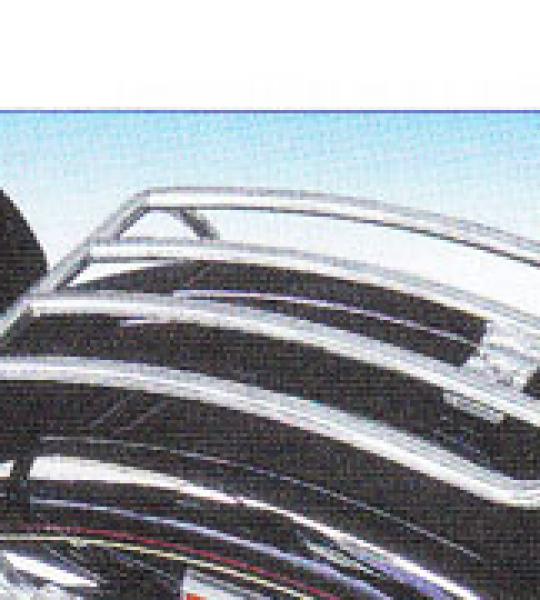 Portapacchi "solo" cromato per Harley Davidson FLSTF FatBoy 2005-2006