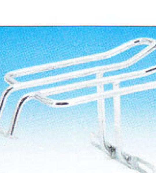 Portapacchi posteriore cromato per Harley Davidson Dyna Glide dal 1991 al 2005