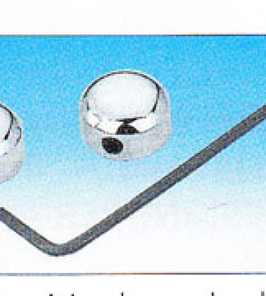 Set 2 copri bulloni coperchi bilanceri cromati per Harley Evolution dal 1984 al 1999