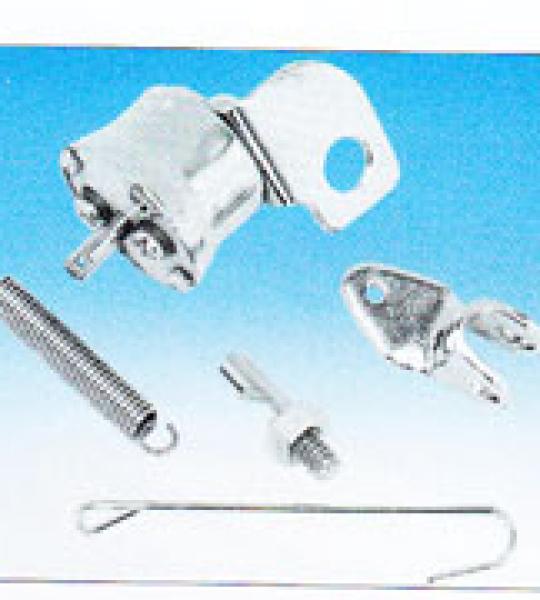 Kit interruttore luce stop di ricambio cromato per Harley Davdison Big Twin 1937-1957, WL 45 1937-1957 e Servicar 1937-1950