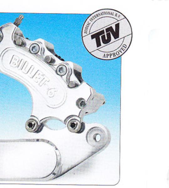 Pinza posteriore nera senza staffa a 6 pistoni per Harley Softail 4/5 marce con disco di serie da 11 1/2