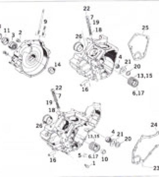 Guarnizione ricoperta al silicone James copertura camme per Harley Big Twin dal 1993 al 1999 figura 24