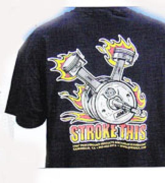Maglietta Jims "Stroke This" colore nero taglia XL
