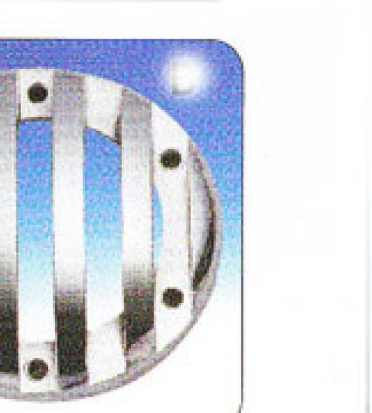 Tappo terminale stile Grate per Supertrapp con sistema dischi interni da 4