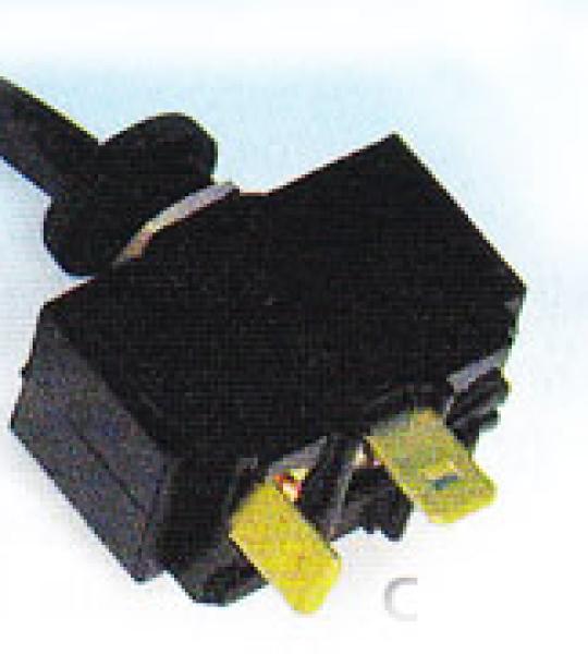 Interruttore a 2 scatti ON-OFF stagno termoplastico con connettore piatto da 1/4, 12V 35Amp