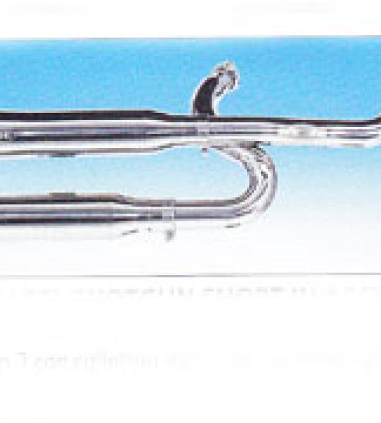 Kit terminali BSL Shotgun Shortin acciaio inox cromato per Harley Davidson Sportster dal 1986 al 2003