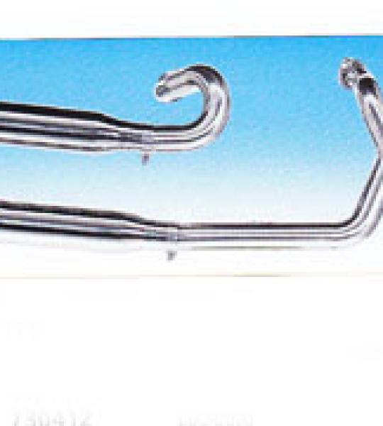 Kit terminali BSL Groove Series acciaio inox lucidato uscita bassa per Harley Davidson Sportster dal 1986 al 2003