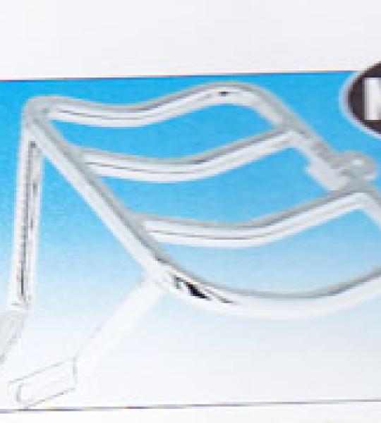 Portapacchi cromato posteriore per Harley Davidson FXD, FXDX Dyna Super Glide e FXDL Dyna Low Rider dal 1991 ad oggi