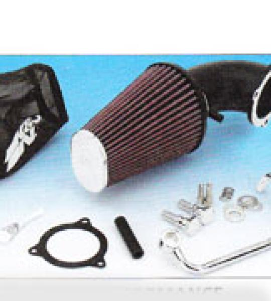 Kit K&N Charger performance: piastra di montaggio, sistema sfiati, tubo di aspirazione in alluminio nero, filtro K&N e minuteria di montaggio per Harley Davidson Softail e Dyna dal 2008 ad oggi