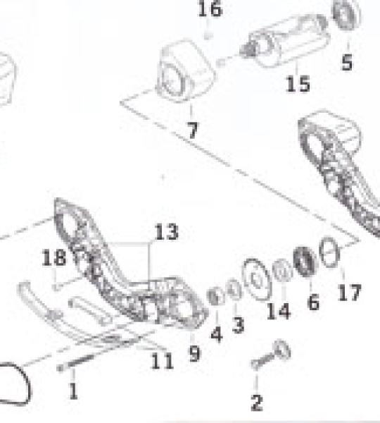 Vite supporto bilanciatori per Harley Twin Cam B figura 1