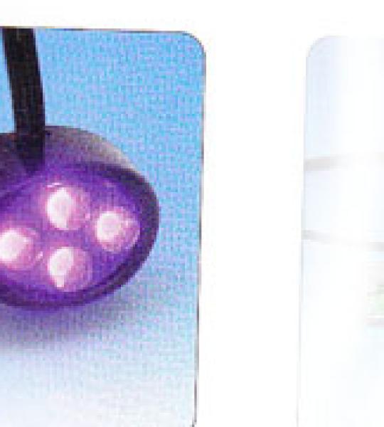 Luce a led porpora Cyron nero