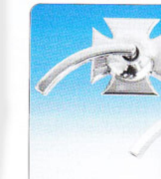 Specchio dx lucidato a croce di Malta in alluminio Billet per Harley Davidson