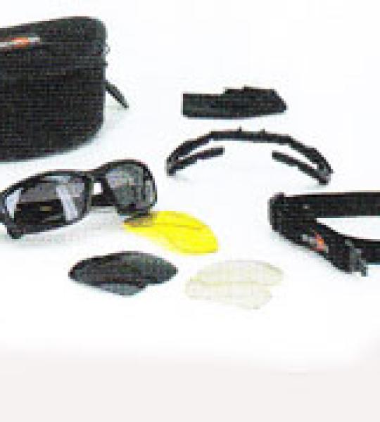Occhiali convertibili Bobster Road Hog II con telaio nero