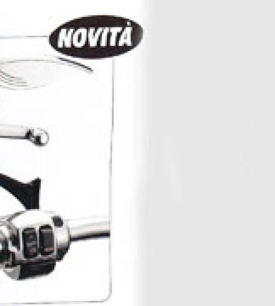 Vetro di ricambio per specchio sx  lucidato Apus Rebuffini in alluminio per Harley Davidson