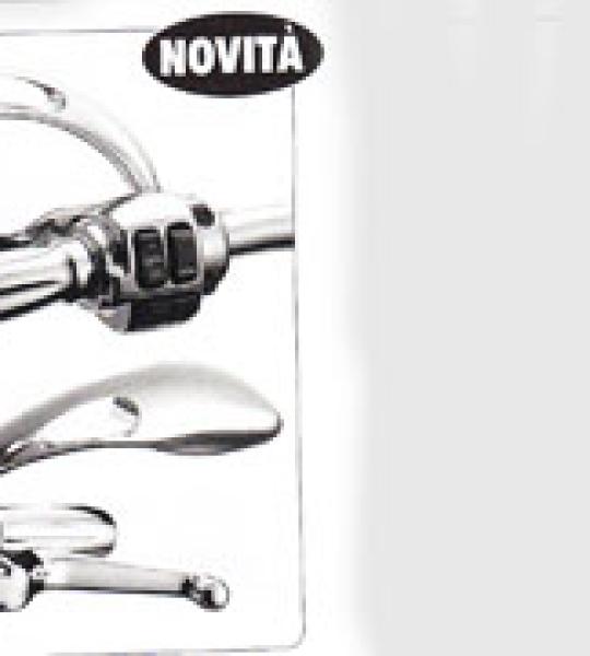 Vetro di ricambio per specchio sx Apollo 13 Rebuffini in alluminio per Harley Davidson