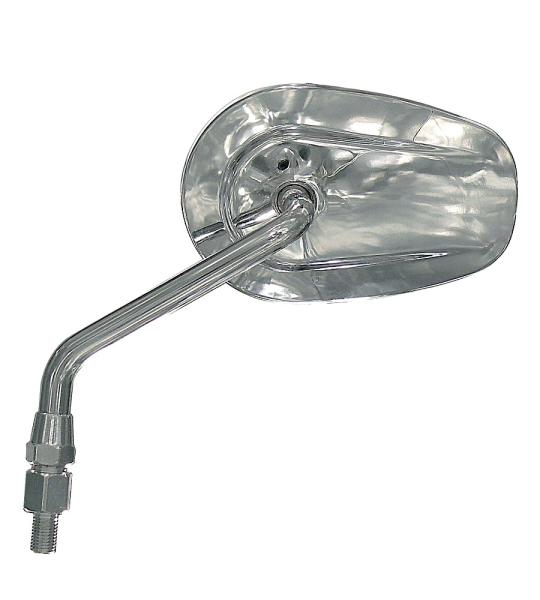 Specchio Cromato Universale SX Lunghezza Asta mm 134 per HarleyDavidson Vari Modelli