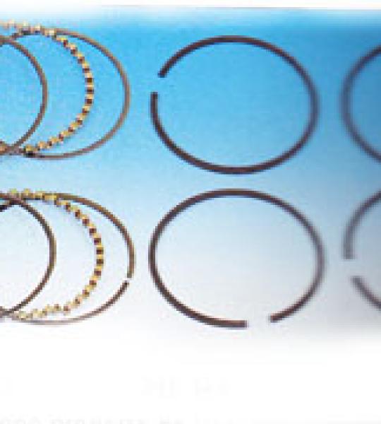 Set fasce elastiche in molibdeno per due cilindri, fascia super 5/64, fascia seconda 5/64, fascia raschia olio 3 /16 +040