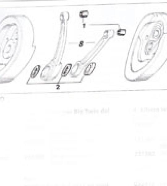 Set gabbie bielle anteriore e posteriore per Harley Big Twin dal 1940 in poi Figura 3