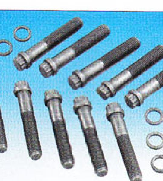 Kit 12 bulloni testata bruniti con rondelle per cilindri Big bore