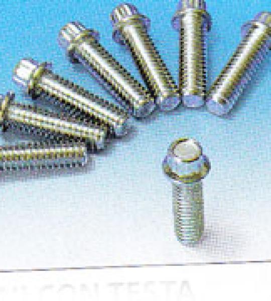 Kit 8 bulloni guide punterie cromati lunghezza 7/8, 1/4x20 per Harley Big Twin
