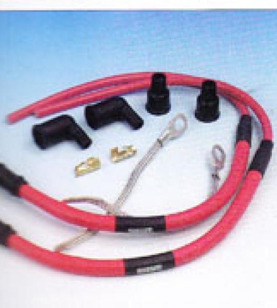 Kit cavi per candele neri Hot Wire nology per uso con bobine originali o convenzionali per Harley Davidson Softail e Dyna Evolution