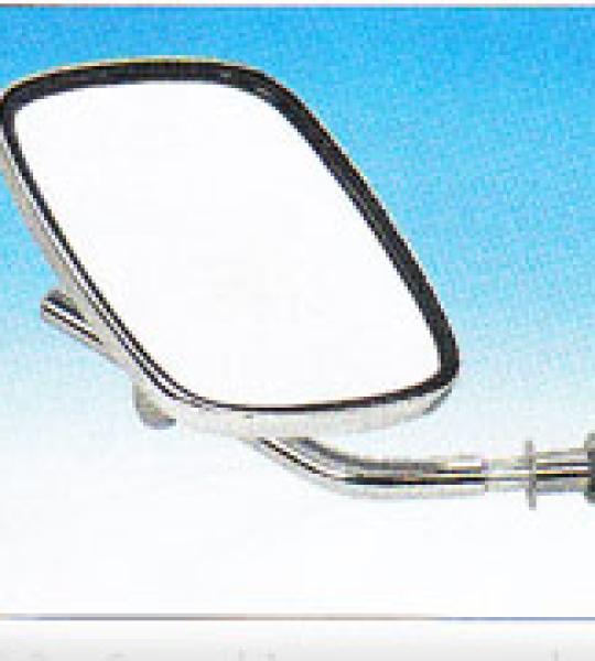 Specchio dx/sx cromato con stelo corto per Harley Davidson