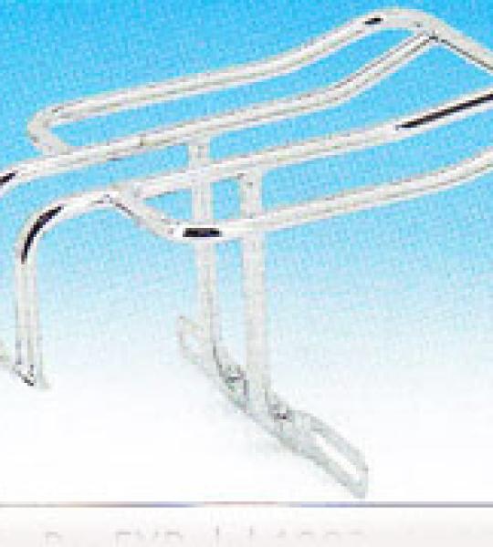 Portapacchi posteriore cromato per Harley Davidson FXR dal 1982 al 1994 e FX dal 1976 al 1985