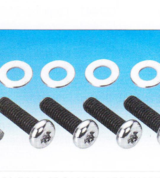 Kit di bulloneria cromata per inserti puleggia posteriore
