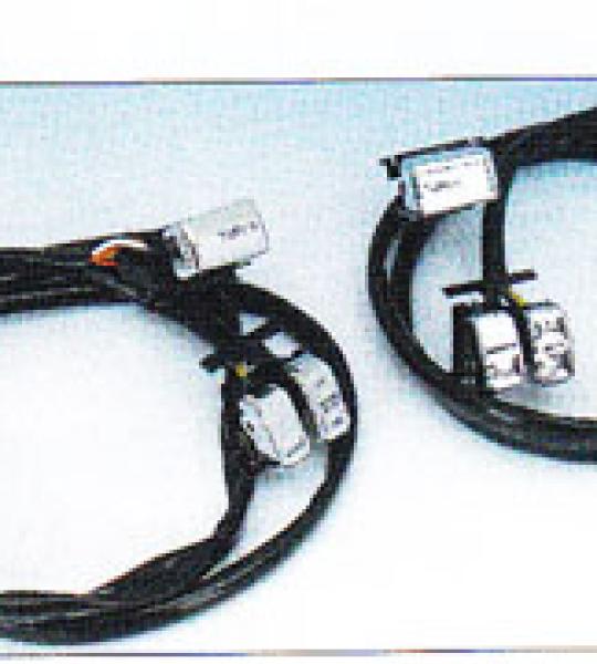 Kit completo interruttore manubrio cromato con combinazione simboli/lettere bianche per Harley Davidson dal 1996 al 2006