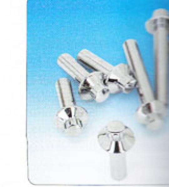 Kit 8 viti testate cromate per cilindri per Harley Big Twin Evolution 1985-1991 e Sportster Evolution 1986-1992