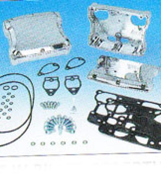 Kit S&S in billet coperture alberi a bilancere finitura cromata per Harley Twin Cam dal 1999 ad oggi