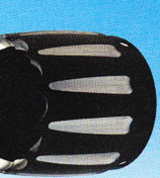 Tappo terminale Afterburner anodizzato nero constrast-cut per Supertrapp SE e Kerker