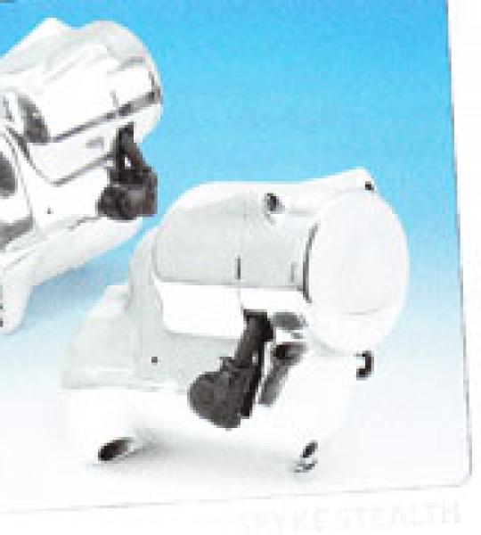 Motorino d'avviamento Spyke Stealth lucidato per Harley Davidson Big Twin Evolution dal 1994 al 1999 e Twin Cam 1999-2006 escluso Dyna 2006