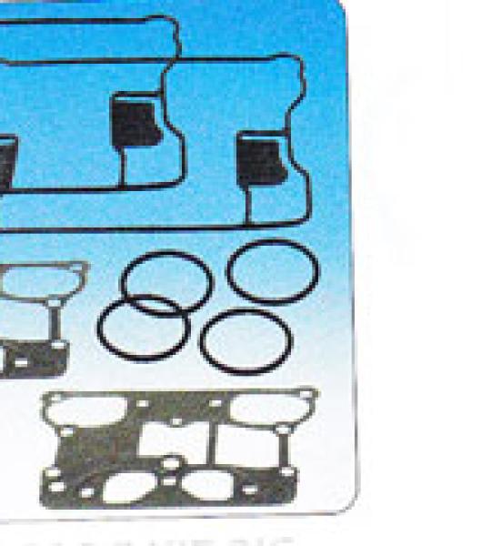 Kit guarnizioni coprivalvole per coperchi valvole S&S in alluminio billet su twin Cam