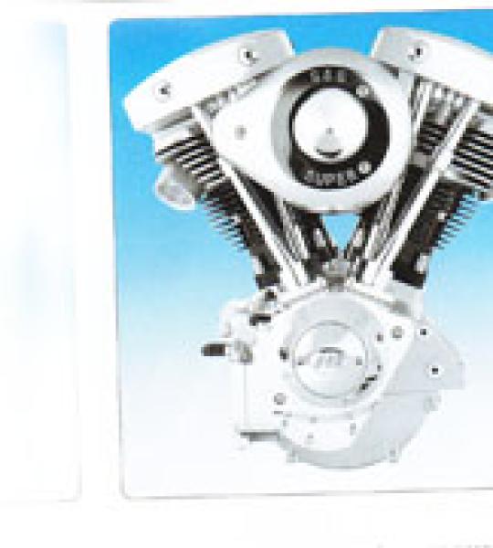 Motore S&S 93 CI, copertura camme in fusione, assemblato a generatore con accensione S&S Super Stock stile Shovelhead