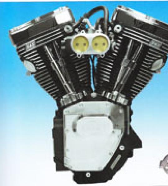 Motore S&S 124CI versione Diamond Cut lucidata con unità VFI per iniezione Delphi per modelli Dyna 2002-2005 e Touring 2001-2006